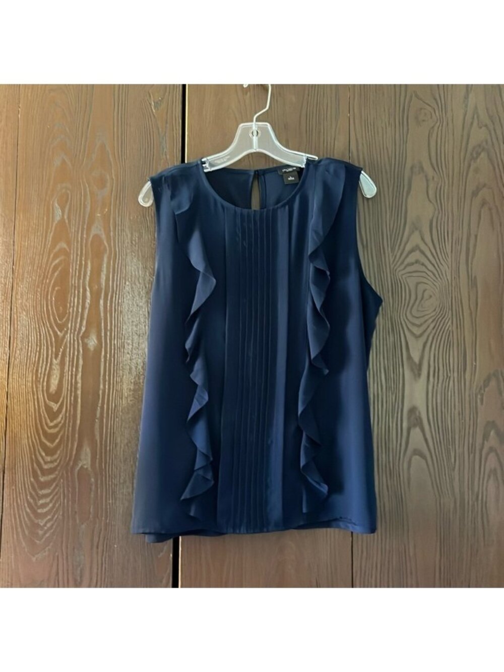 navy blue top. Size Large